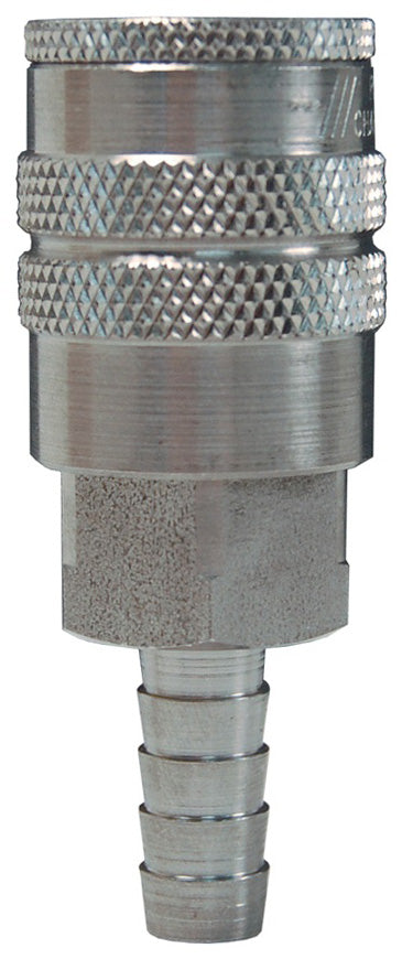 DC1044 Air Chief by Dixon Valve | Pneumatic Industrial Interchange Coupler/Socket | Semi-Automatic | Hose Barb | 3/8" Hose ID x 1/2" Body Size | Steel