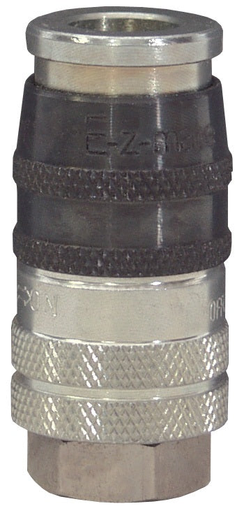 DC2023SE by Parker / Dixon Valve | Pneumatic E-Z-Mate Industrial Coupler/Socket | 3/8" Female NPT x 1/4" Body Size | Steel