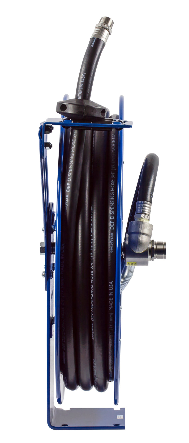SH-N-525-DF-BBX by Coxreels | SH-DEF Series | 300 PSI Spring Driven Hose Reel for DEF | 3/4" Hose ID, 3/4" FNPT Inlet x 3/4" MNPT Hose End | Steel | 25ft EPDM Hose Included