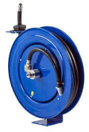 SH-N-525-DF-BBX by Coxreels | SH-DEF Series | 300 PSI Spring Driven Hose Reel for DEF | 3/4" Hose ID, 3/4" FNPT Inlet x 3/4" MNPT Hose End | Steel | 25ft EPDM Hose Included