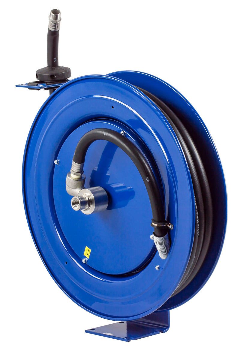 SH-N-525-DF-BBX by Coxreels | SH-DEF Series | 300 PSI Spring Driven Hose Reel for DEF | 3/4" Hose ID, 3/4" FNPT Inlet x 3/4" MNPT Hose End | Steel | 25ft EPDM Hose Included