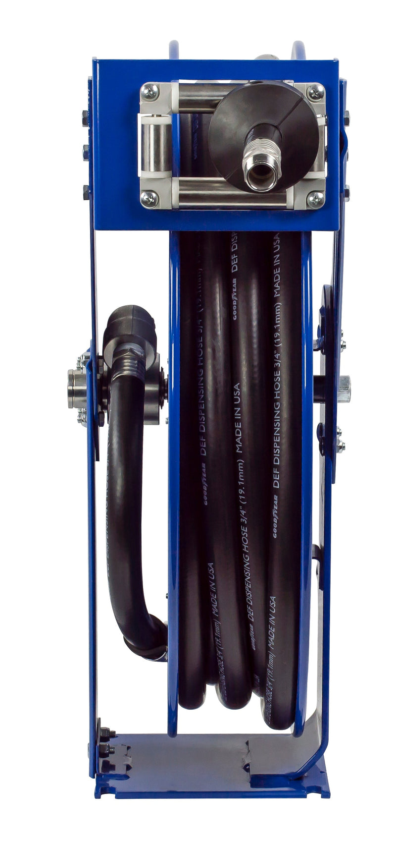 TSH-N-550-DF-BBX by Coxreels | T-DEF Series | 300 PSI Spring Driven Hose Reel for DEF | 3/4" Hose ID, 3/4" FNPT Inlet x 3/4" MNPT Hose End | Steel | 50ft EPDM Hose Included