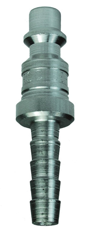 D3S3-S by Dixon Valve | Pneumatic Quick Disconnect Coupling | DF-Series | Hose Barb | 3/8" Hose ID x 3/8" Industrial Interchange | Plug | 303 Stainless Steel