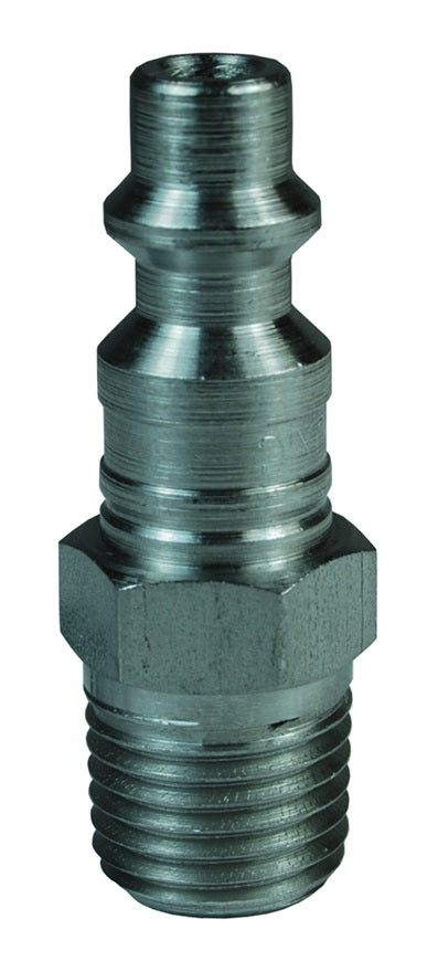 D2M2-S by Dixon Valve | Pneumatic Quick Disconnect Coupling | DF-Series | 1/4" Male NPTF x 1/4" Industrial Interchange | Plug | 303 Stainless Steel