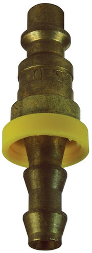 D2B2-B by Dixon Valve | Pneumatic Quick Disconnect Coupling | DF-Series | Push-Loc Hose Barb | 1/4" Hose ID x 1/4" Industrial Interchange | Plug | Brass