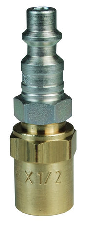 D2L3 by Dixon Valve | Pneumatic Quick Disconnect Coupling | DF-Series | Reusable Hose Barb | 3/4" Hose OD | 3/8" Hose ID x 1/4" Industrial Interchange | Plug | Steel