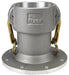 3040DLTAL by Dixon Valve | Cam & Groove TTMA Flange Coupler | 3" Coupler x 4" TTMA Flange | Aluminum