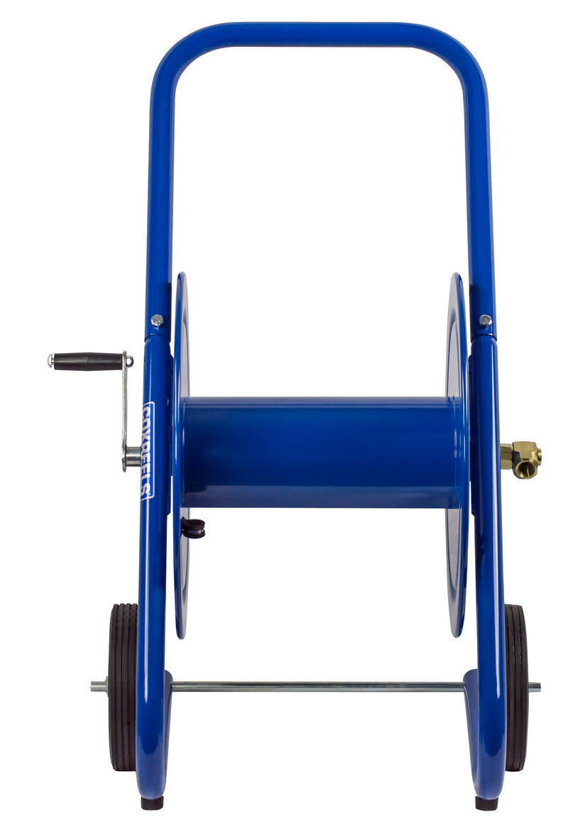 117-4-225-DM by Coxreels | DM Series | 4,000 PSI Dolly Hand Crank Hose Reel | 1/2" Hose ID, 1/2" FNPT Inlet | Steel | 225ft Capacity, Hose Not Included