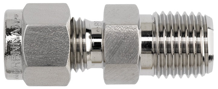 6-DMC-4 by Dixon Valve | Instrumentation Fitting | Male Connector | 1/4" Male NPT x 3/8" Tube OD | 316 Stainless Steel
