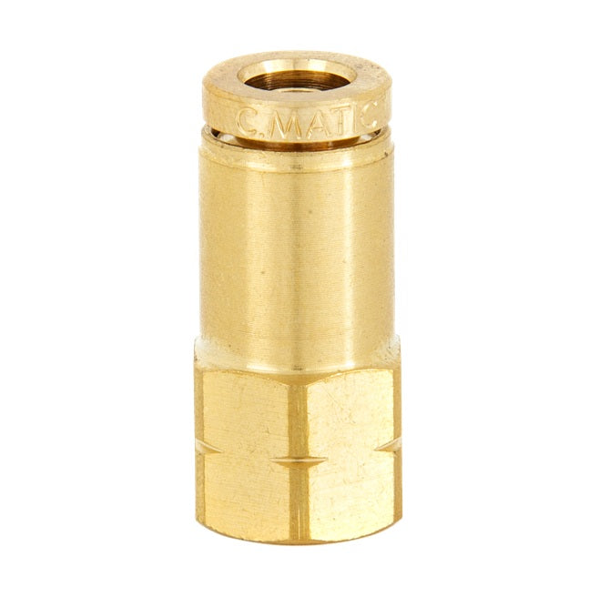DOT-BRFC-0402 Kuri-Tec ENDURE™ by Kuriyama | DOT-BRFC Series | DOT Air Brake Push-to-Connect Fitting | 1/4" Tube OD x 1/8" Female NPTF | Brass