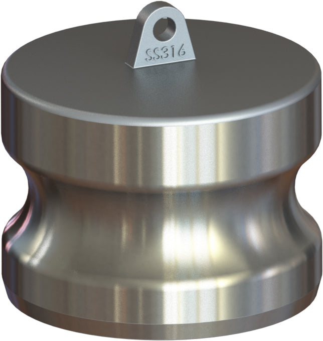 DP-316-150 by Campbell Fittings | Standard Cobra Cam & Groove Coupling | Type DP | 1-1/2" Adapter End | 316 Stainless Steel