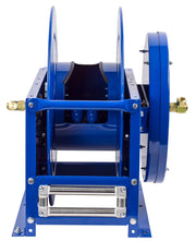 DMPL-475 by Coxreels | DP Series | 3,000 PSI Dual Hose Spring Driven Hose Reel | 1/2" Hose ID, 1/2" FNPT Inlet | Steel | 75ft Capacity, Hose Not Included