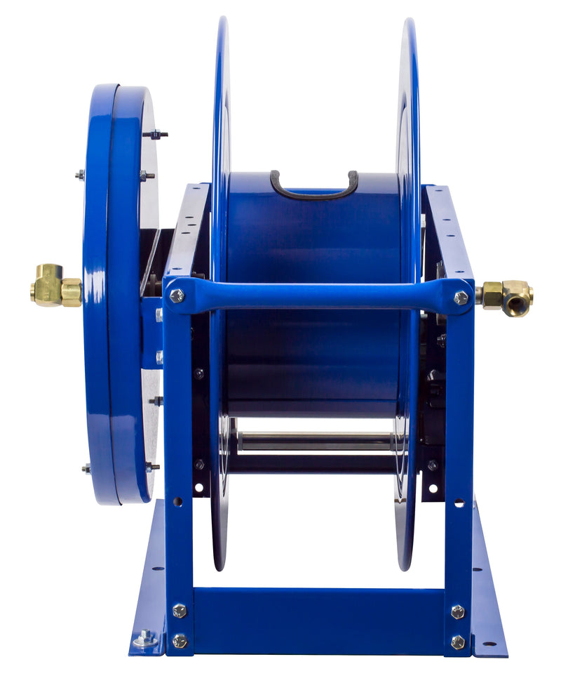 DMPL-375 by Coxreels | DP Series | 3,000 PSI Dual Hose Spring Driven Hose Reel | 3/8" Hose ID, 3/8" FNPT Inlet | Steel | 75ft Capacity, Hose Not Included