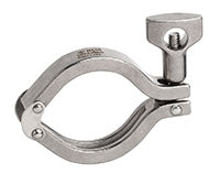 DPHDS400 by Kuriyama | DPHDS Series | Sanitary Double Pin Clamp for Tri Clamp | 4" Fitting End Size x 4" Clamp Size | 304 Stainless Steel