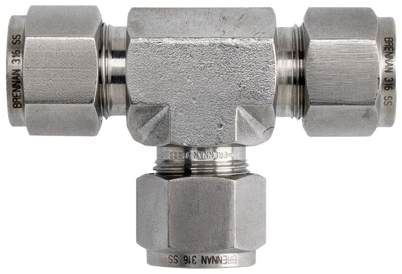 12-DTTT-8 by Dixon Valve | Instrumentation Fitting | Union Tee | 3/4" Tube OD x 1/2" Tube OD x 3/4" Tube OD | 316 Stainless Steel