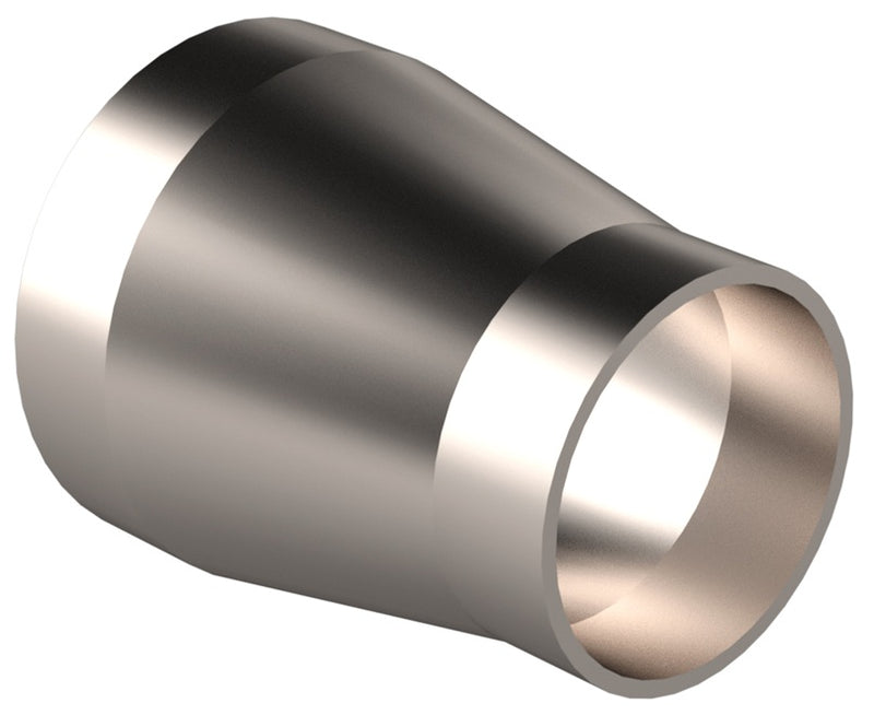 DVF-C100075G1U Dixon Valve Vacuum Weld Fitting - Concentric Reducer with Tangent for D-TORR Vacuum Fitting - 1" x 3/4" OD - 304 Stainless Steel