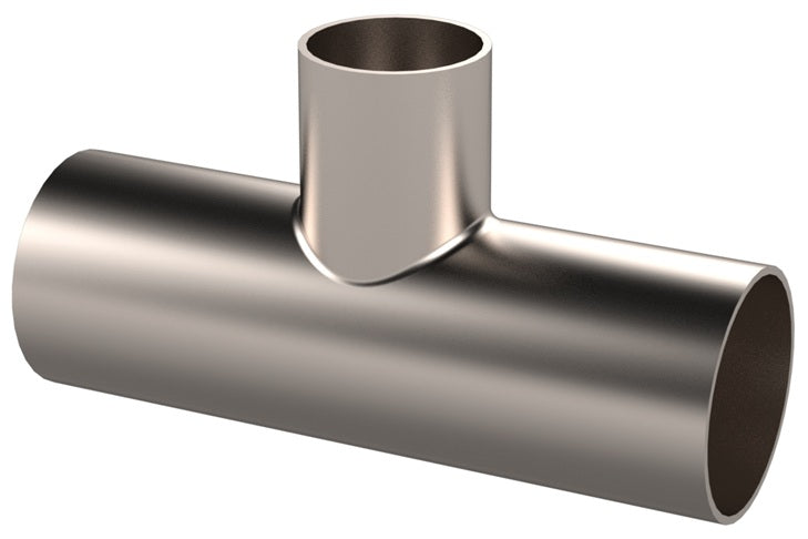 DVF-C250150G1W Dixon Valve Vacuum Weld Fitting - Weld Reducing Tee for D-TORR Vacuum Fitting - 2-1/2" x 1-1/2" OD - 304 Stainless Steel
