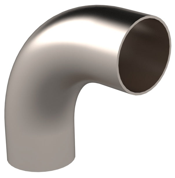DVF-C300R1R Dixon Valve Vacuum Weld Fitting - Weld 90° Elbow with Tangents for D-TORR Vacuum Fitting - 3" OD - 316L Stainless Steel