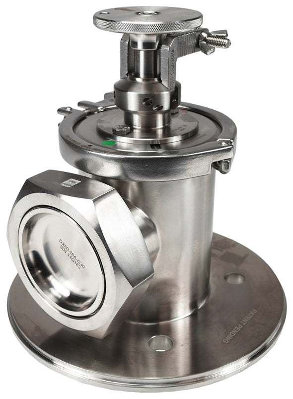 DX603010A1GV1R Dixon Valve DX60 Series Hygienic Tanker Valve - 3" Flange x Male Threaded Bevel with Conical Freeze Rod - 304 Stainless Steel
