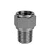 1100X4PPX4 by Danfoss | BSPP to NPTF Adapter | 1/4" Male NPTF x 1/4" Female BSPP | Nickel Plated Brass