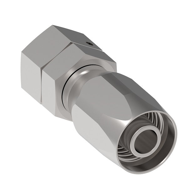 07.421-6-6 Aeroquip by Danfoss | Reusable Medium Pressure Hose Fitting | -06 Female BSPP Swivel x -06 Reusable Hose End | Carbon Steel