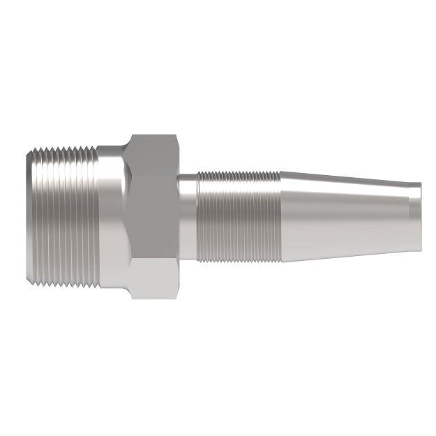 1236-8-10S Aeroquip by Danfoss | Reusable Braided Hose Fitting Nipple | -08 Male NPTF x -10 Reusable Hose End | Carbon Steel