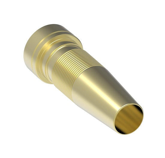 1251-12B Aeroquip by Danfoss | Reusable Engine Fitting Nipple | -12 Male 37° JIC x -12 Reusable Hose End | Brass