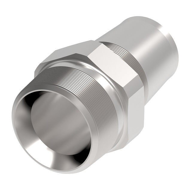 1252-16-16S Aeroquip by Danfoss | Reusable Engine Fitting Nipple | -16 Male NPTF x -16 Reusable Hose End | Carbon Steel