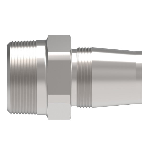 1252-20-20S Aeroquip by Danfoss | Reusable Engine Fitting Nipple | -20 Male NPTF x -20 Reusable Hose End | Carbon Steel