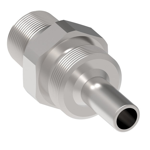 1267-2-4C Aeroquip by Danfoss | Reusable PTFE Hose Fitting Nipple | -02 Male NPTF x -04 Reusable Hose End | Stainless Steel