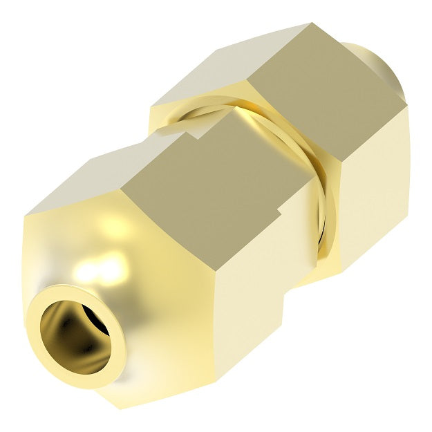 162X4 by Danfoss | Compression Fitting | Union | Long Nut | 1/4" Tube OD | Brass