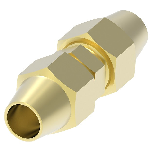 162X6 by Danfoss | Compression Fitting | Union | Long Nut | 3/8" Tube OD | Brass