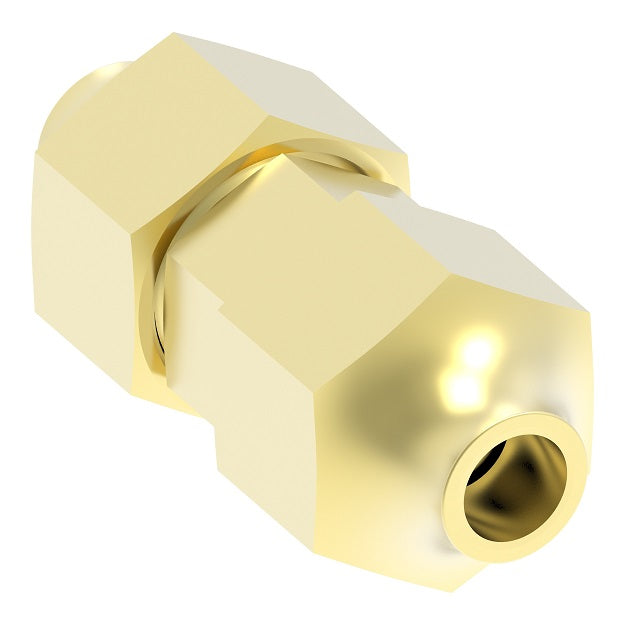 162X4 by Danfoss | Compression Fitting | Union | Long Nut | 1/4" Tube OD | Brass