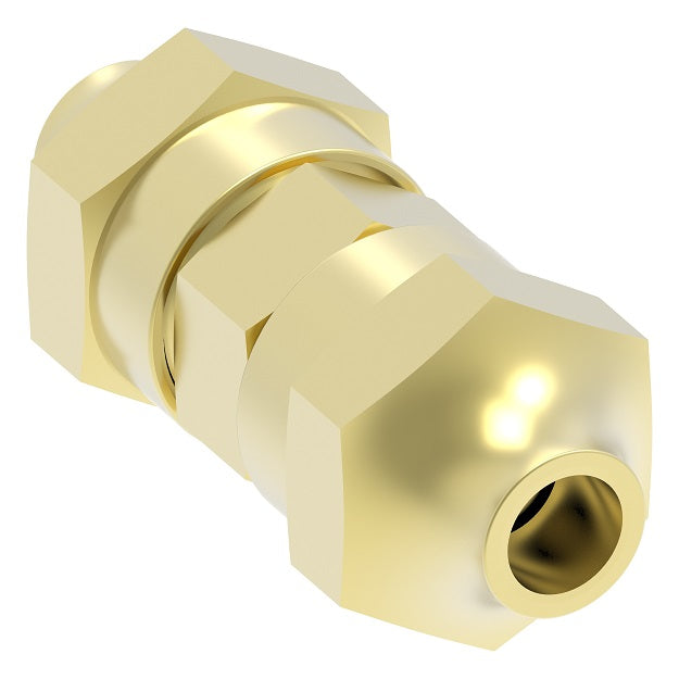 162X2 by Danfoss | Compression Fitting | Union | Long Nut | 1/8" Tube OD | Brass