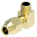 1691X4 by Danfoss | SelfAlign Adapter | Male 90° Elbow | Long Nut | 1/4" Tube OD x 1/8" Male NPTF | Brass