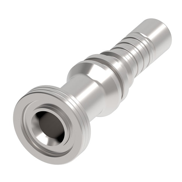 1W12FH12 Aeroquip by Danfoss | SAE Code 62 Flange Nipple for Four Spiral Hose | -12 SAE Code 62 Flange x -12 Hose Barb | Steel