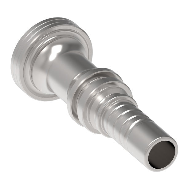 1W20FH20 Aeroquip by Danfoss | SAE Code 62 Flange Nipple for Six Spiral Hose | -20 SAE Code 62 Flange x -20 Hose Barb | Steel