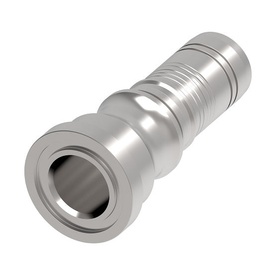 1W40FN40 Aeroquip by Danfoss | ISO 6164 Flange Nipple Fitting for Six  Spiral Hose | -40 ISO 6164 Flange x -40 Hose Barb | Steel
