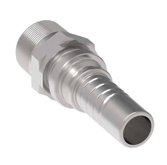 1W12MP12 Aeroquip by Danfoss | Male Pipe Crimp Fitting for Four Spiral Hydraulic Hose | -12 Male NPTF x -12 Hose Barb | Steel