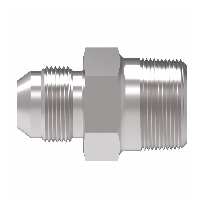 2021-24-32S Aeroquip by Danfoss | External Pipe/37° JIC Flare Adapter | -24 Male NPTF x -32 Male SAE 37° JIC Flare | Steel