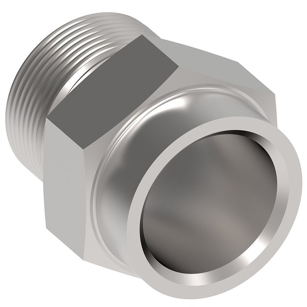 202208-10-8S Aeroquip by Danfoss | Braze Adapter | -10 Male 5400 Series Thread x -08 Braze | Brass