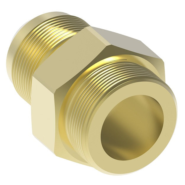 202220-8-8B Aeroquip by Danfoss | Straight Adapter | -08 Male JIC x -08 Male 5400 Series Thread | Brass