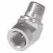 2088-12-12S Aeroquip by Danfoss | External Pipe/Internal Pipe 45° Elbow Adapter | -12 Female NPTF x -12 Male NPTF | Steel