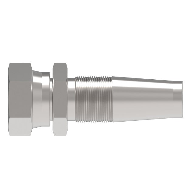 2401-8S Aeroquip by Danfoss | Reusable Engine Fitting Nipple | -08 Female SAE 45° x -08 Reusable Hose End | Carbon Steel