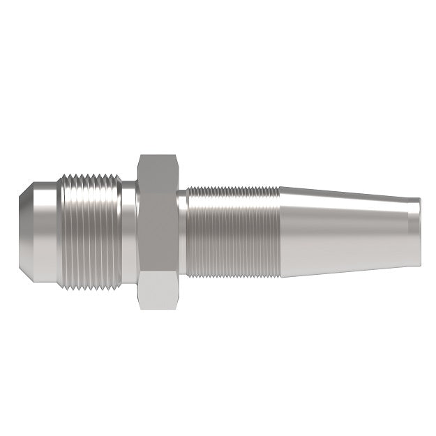 2402-6S Aeroquip by Danfoss | Reusable Braided Hose Fitting Nipple | -06 Male SAE 45° x -06 Reusable Hose End | Carbon Steel