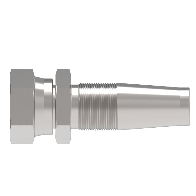 2411-32S Aeroquip by Danfoss | Reusable Engine Fitting Nipple | -32 Female JIC 37° x -32 Reusable Hose End | Carbon Steel