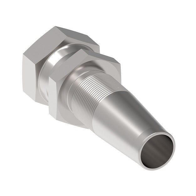 2411-12S Aeroquip by Danfoss | Reusable Engine Fitting Nipple | -12 Female JIC 37° x -12 Reusable Hose End | Carbon Steel