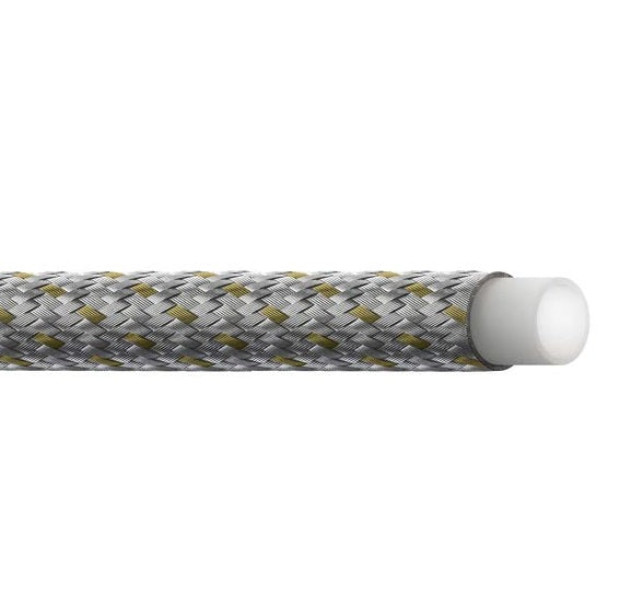 2807-10 Everflex by Danfoss | PTFE Hose | SAE 100R14A | 0.51" Hose ID | 0.63" Hose OD | Stainless Steel Braid