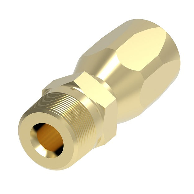 412-16-20B Aeroquip by Danfoss | Male Pipe 100R5 Reusable Hose Fitting (3 Piece) | -16 Male Pipe x -20 Reusable Hose End | Brass