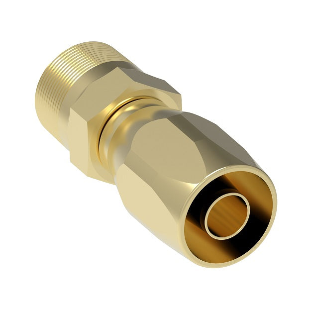 412-20-20B Aeroquip by Danfoss | Male Pipe 100R5 Reusable Hose Fitting (3 Piece) | -20 Male Pipe x -20 Reusable Hose End | Brass